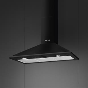 SMEG KSED95NEE COLONİAL 90CM SİYAH DUVAR DAVLUMBAZI