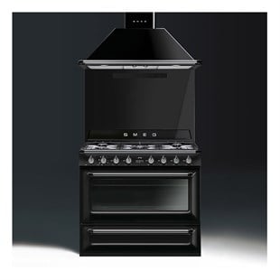 SMEG KT90BLE VICTORIA DUVAR SİYAH DAVLUMBAZ