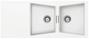 SMEG LC116B BEYAZ 116CM GRANİT EVİYE