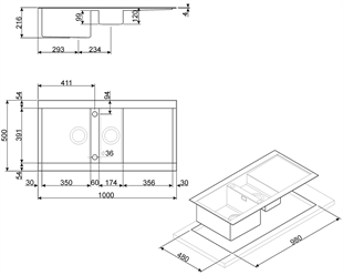 SMEG LQR100-2 LİNEA ÇELİK EVİYE