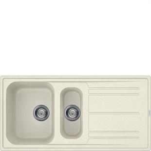 SMEG LZ102P KREM 100CM GRANİT EVİYE