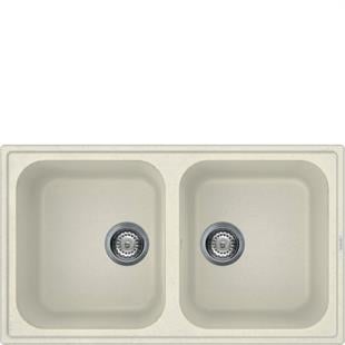 SMEG LZ862P KREM 86CM GRANİT EVİYE