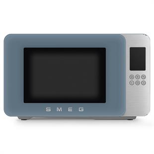 SMEG MOC01SBMEU RETRO FIRTINA MAVİSİ TEGZAHÜSTÜ IZGARALI MİKRODALGA