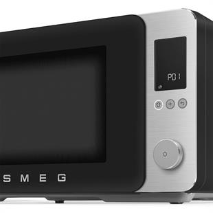 SMEG MOC02BLMEU RETRO SİYAH TEGZAHÜSTÜ KOMBİ MİKRODALGA
