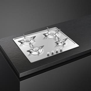 SMEG P64ES PİANO DESİGN ÇELİK GAZLI OCAK