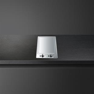 SMEG PGF30T-1 KLASİK ÇELİK DOMİNO GAZLI OCAK