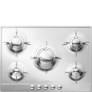 SMEG PV705ES PİANO DESİGN ÇELİK GAZLI OCAK
