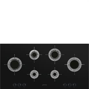 SMEG PVL6106CN DOLCE STİL NOVO SİYAH GAZLI OCAK