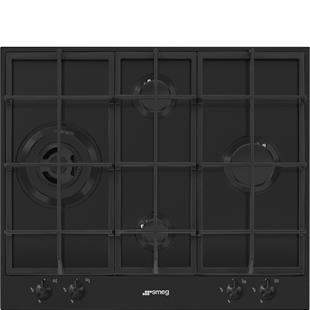 SMEG PX364LMB KLASİK MAT SİYAH GAZLI OCAK