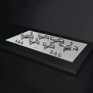 SMEG PXL6106 DOLCE STİL NOVO MAT ÇELİK GAZLI OCAK