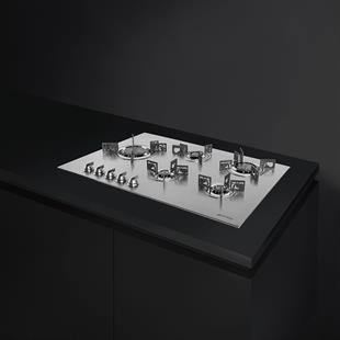 SMEG PXL675L DOLCE STİL NOVO MAT ÇELİK GAZLI OCAK