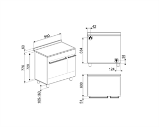 SMEG SCB92MN8 KLASİK SİYAH KUZİNE FIRIN