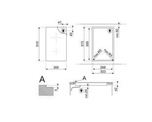 SMEG SE232TD1 LİNEA SİYAH CAM SERAMİK ANKASTRE ELEKTRİKLİ OCAK