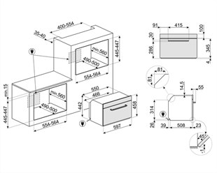 SMEG SO4902M1P VICTORIA KREM KOMBİ MİKRODALGA FIRIN