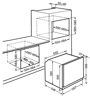 SMEG SF67C1AO CORTINA ANTRASİT FIRIN