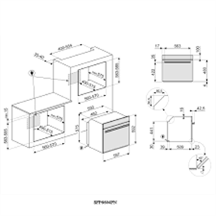 SMEG SFP6604NRE DOLCE STİL NOVO SİYAH CAM BAKIR ESTETİK PİROLİTİK FIRIN