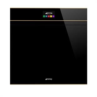 SMEG SFP6604PNRE DOLCE STİL NOVO SİYAH CAM BAKIR ESTETİK PİROLİTİK FIRIN