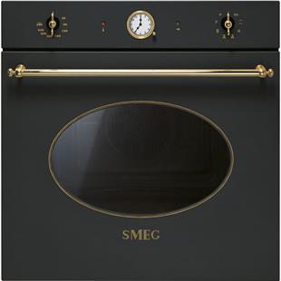 SMEG SFP805A COLONİAL ANTRASİT PİRİNÇ ESTETİK PİROLİTİK FIRIN