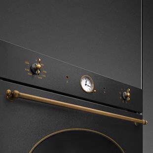 Smeg SFP805AO Colonial Pirolitik Fırın 60 cm. Antrasit Rustik