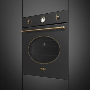 Smeg SFP805AO Colonial Pirolitik Fırın 60 cm. Antrasit Rustik