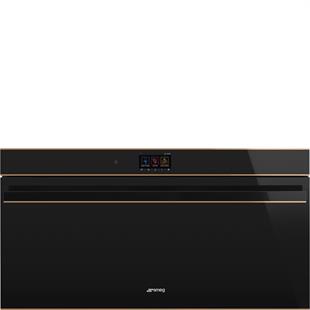 SMEG SFPR9604TNR DOLCE STİL NOVO SİYAH CAM BAKIR ESTETİK PİROLİTİK FIRIN