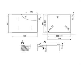 SMEG SI2741D LİNEA SİYAH ANKASTRE İNDÜKSİYONLU OCAK