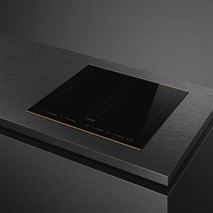 SMEG SIM6644R SİYAH CAM SERAMİK BAKIR ESTETİK İNDÜKSİYONLU OCAK