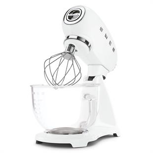 SMEG SMF13WHEU RETRO BEYAZ HAMUR KARIŞTIRMA MAKİNESİ CAM KASELİ