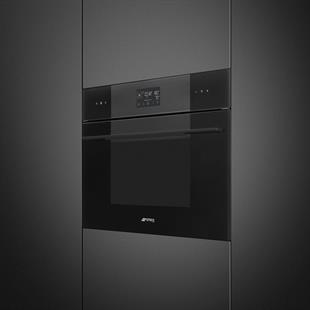 SMEG SO4102S3B3 LİNEA GALİLEO STEAM100 DEEP BLACK KOMBİ BUHARLI FIRIN