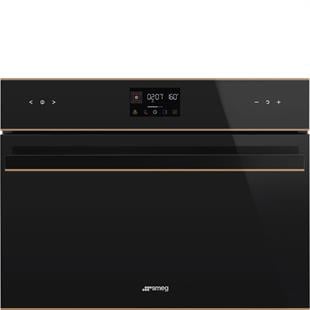 SMEG SO4602M1NR DOLCE STİL NOVO SİYAH CAM BAKIR ESTETİK KOMBİ MİKRODALGALI FIRIN