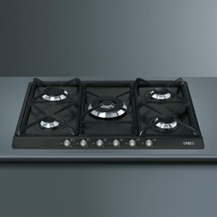 SMEG SR775AS CORTINA ANTRASİT (MAT GÜMÜŞ ESTETİK) GAZLI OCAK