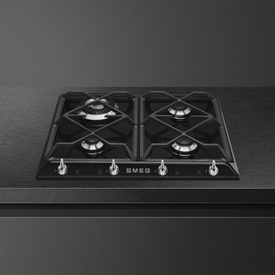 SMEG SR964NGH LİNEA VICTORIA SİYAH GAZLI OCAK