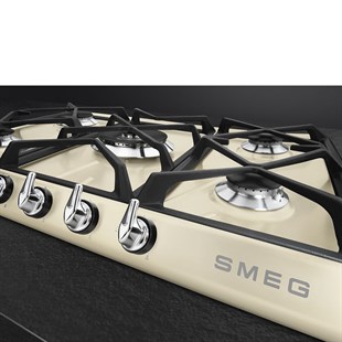 SMEG SR975PGH LİNEA VICTORIA KREM GAZLI OCAK