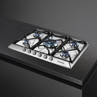 SMEG SR975XGH LİNEA VICTORIA ÇELİK GAZLI OCAK