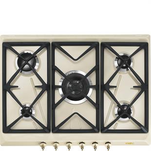 SMEG SRV876POGH COLONİAL KREM GAZLI OCAK