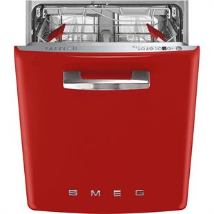 SMEG STFABRD3 RETRO TAM ANKASTRE KIRMIZI BULAŞIK MAKİNESİ