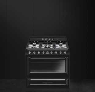 SMEG TR90BL2 VİCTORİA SİYAH 90 CM KUZİNE FIRIN