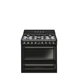 SMEG TR90BL2 VİCTORİA SİYAH 90 CM KUZİNE FIRIN