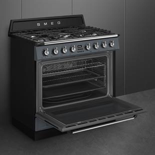 SMEG TR90GMGR  VİCTORİA BARUT GRİSİ KUZİNE FIRIN
