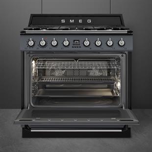 SMEG TR90GMGR  VİCTORİA BARUT GRİSİ KUZİNE FIRIN