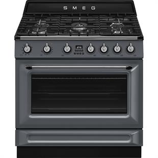 SMEG TR90GMGR  VİCTORİA BARUT GRİSİ KUZİNE FIRIN