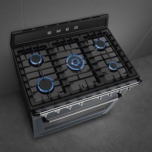 SMEG TR90GMGR  VİCTORİA BARUT GRİSİ KUZİNE FIRIN