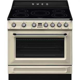 SMEG TR90IMP VİCTORİA KREM İNDÜKSİYONLU KUZİNE FIRIN