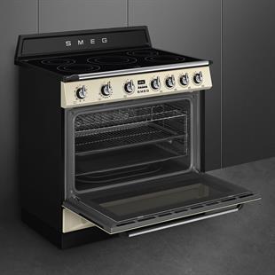 SMEG TR90IMP VİCTORİA KREM İNDÜKSİYONLU KUZİNE FIRIN