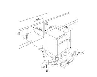 SMEG U8L080DE TEZGAHALTI ANKASTRE BUZDOLABI