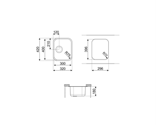 SMEG UM30N PVD SERİ 30CM KOYU ÇELİK EVİYE