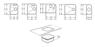 SMEG UM34OT2 PVD SERİ 34CM RUSTİK EVİYE