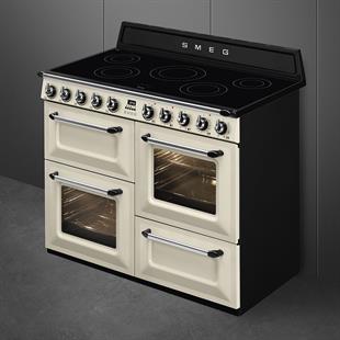 SMEG VICTORIA KREM KUZİNE FIRIN İNDÜKSİYONLU TR4110IP2 110 cm