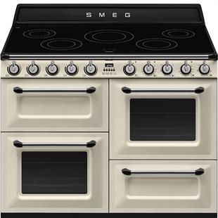 SMEG VICTORIA KREM KUZİNE FIRIN İNDÜKSİYONLU TR4110IP2 110 cm