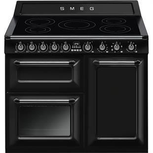 SMEG VICTORIA TR103IBL2 SİYAH İNDÜKSİYONLU KUZİNE FIRIN 100 CM 